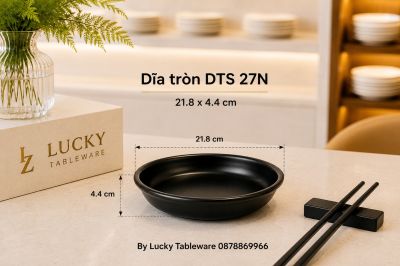 Dĩa tròn DTS 27N 21.8 x 4.4 cm