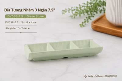 Dĩa Tương Nhám 3 Ngăn 7.5