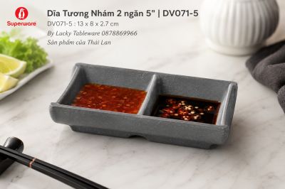 Dĩa Tương Nhám 2 ngăn 5