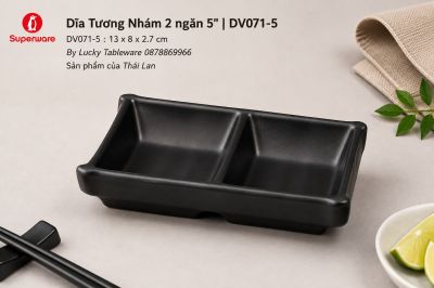 Dĩa Tương Nhám 2 ngăn 5
