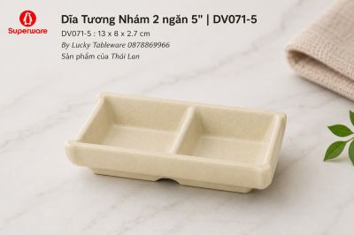 Dĩa Tương Nhám 2 ngăn 5