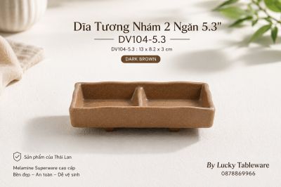 Dĩa Tương Nhám 2 Ngăn 5.3