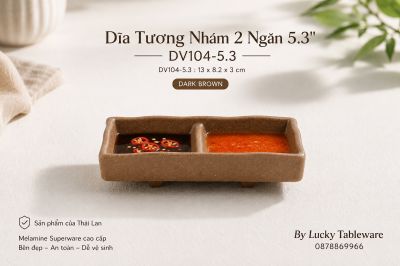 Dĩa Tương Nhám 2 Ngăn 5.3