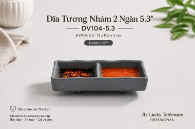 Dĩa Tương Nhám 2 Ngăn 5.3