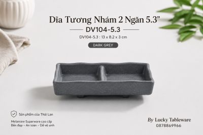 Dĩa Tương Nhám 2 Ngăn 5.3