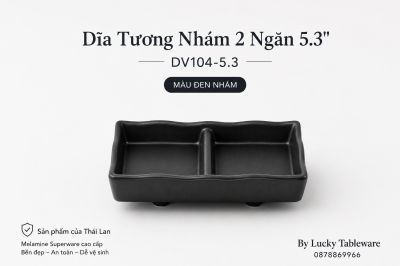 Dĩa Tương Nhám 2 Ngăn 5.3