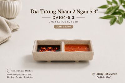 Dĩa Tương Nhám 2 Ngăn 5.3