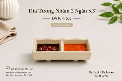 Dĩa Tương Nhám 2 Ngăn 5.3