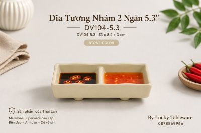 Dĩa Tương Nhám 2 Ngăn 5.3