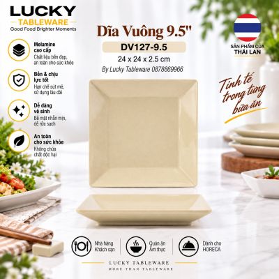 Dĩa Vuông 9.5