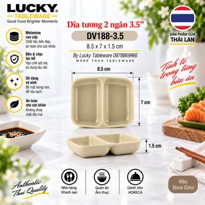 Dĩa tương 2 ngăn 3.5