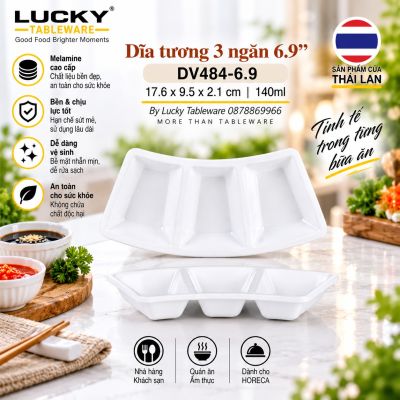 Dĩa tương 3 ngăn 6.9