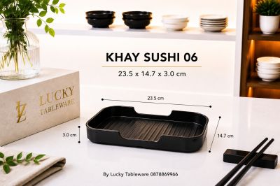 KHAY SUSHI 06 NHÁM ĐEN
