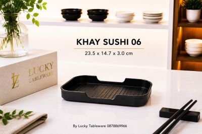 KHAY SUSHI 06 NHÁM ĐEN
