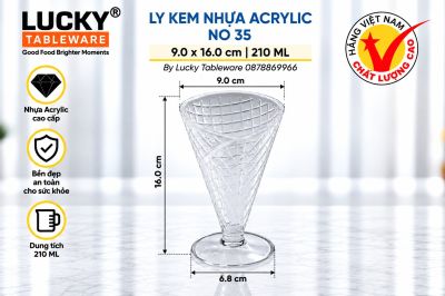 LY KEM NHỰA ACRYLIC NO 35