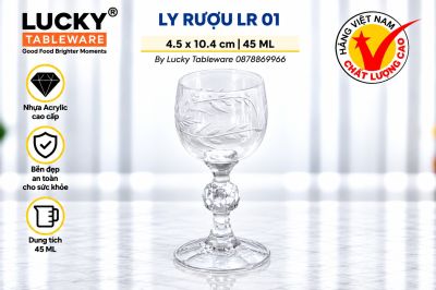 LY RƯỢU NHỰA ACRYLIC LR 01