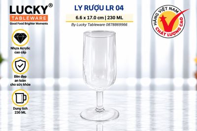 LY RƯỢU NHỰA ACRYLIC LR 04