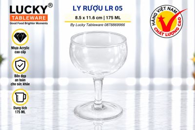 LY RƯỢU NHỰA ACRYLIC LR 05