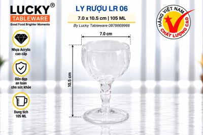 LY RƯỢU NHỰA ACRYLIC LR 06