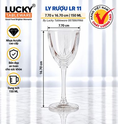 LY RƯỢU NHỰA ACRYLIC LR 11