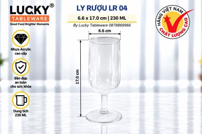 LY RƯỢU NHỰA ACRYLIC LR 04