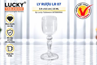 LY RƯỢU NHỰA ACRYLIC LR 07