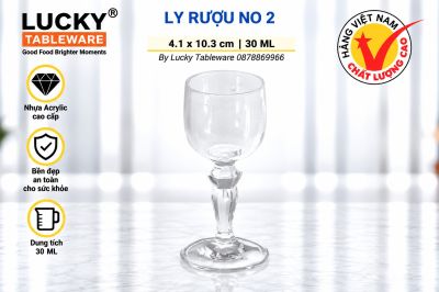 LY RƯỢU NHỰA ACRYLIC NO 02
