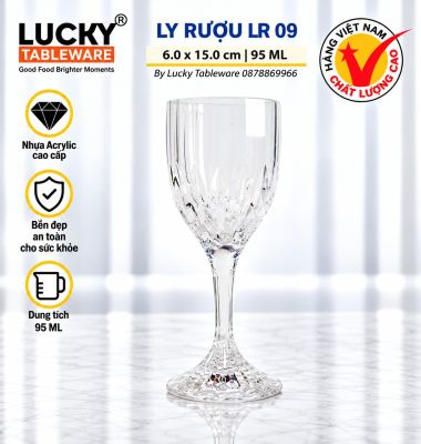 LY RƯỢU NHỰA ACRYLIC LR 09