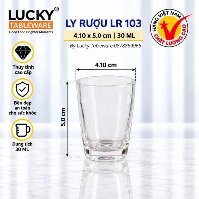 LY RƯỢU NHỰA ACRYLIC LR 103
