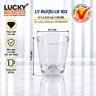 LY RƯỢU NHỰA ACRYLIC LR 102