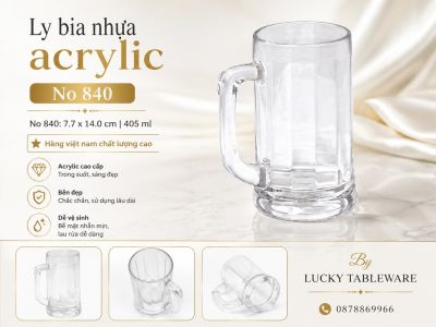 LY BIA NHỰA ACRYLIC NO 840