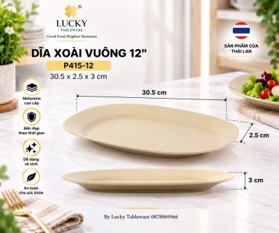 Dĩa xoài vuông 12