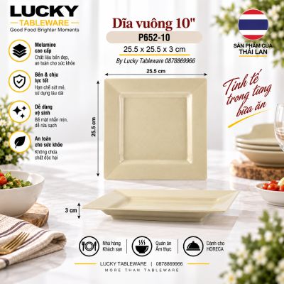 Dĩa vuông 10