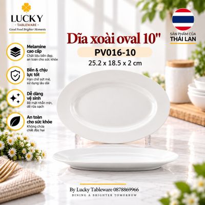 Dĩa xoài oval 10