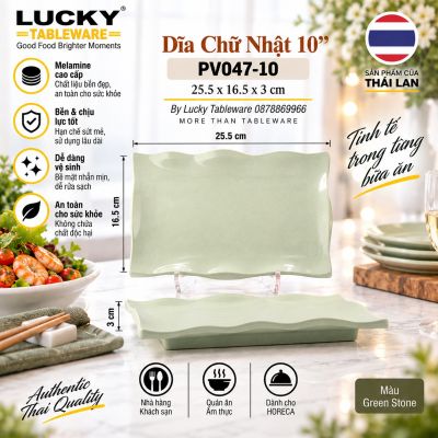 Dĩa Chữ Nhật 10