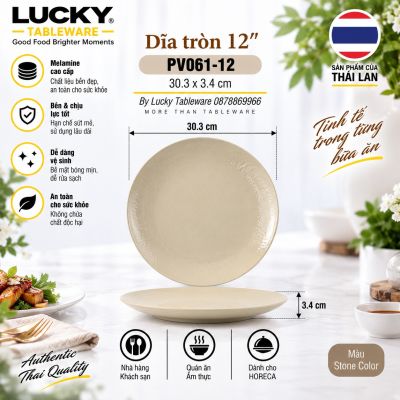 Dĩa tròn 12