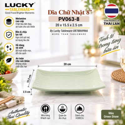 Dĩa Chữ Nhật 8