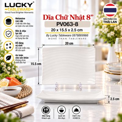 Dĩa Chữ Nhật 8