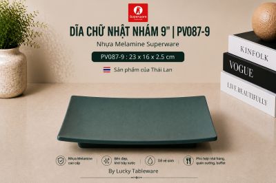 Dĩa Chữ Nhật Nhám 9