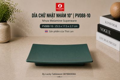 Dĩa Chữ Nhật Nhám 10