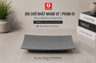 Dĩa Chữ Nhật Nhám 10