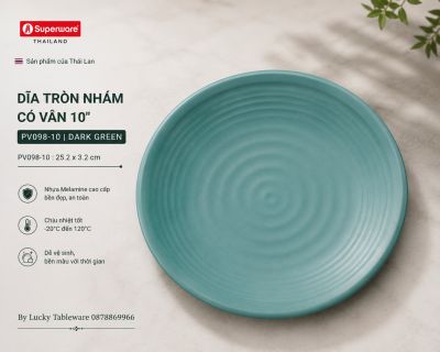 Dĩa tròn nhám có vân 10