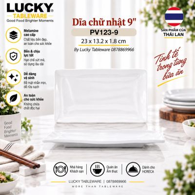 Dĩa chữ nhật 9