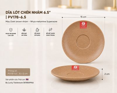 Dĩa Lót Chén Nhám 6.5