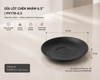 Dĩa Lót Chén Nhám 6.5