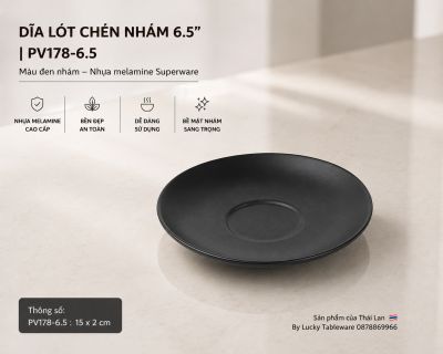 Dĩa Lót Chén Nhám 6.5