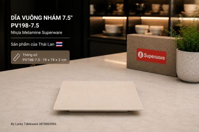 Dĩa Vuông Nhám 7.5