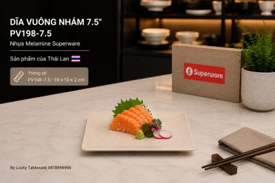 Dĩa Vuông Nhám 7.5