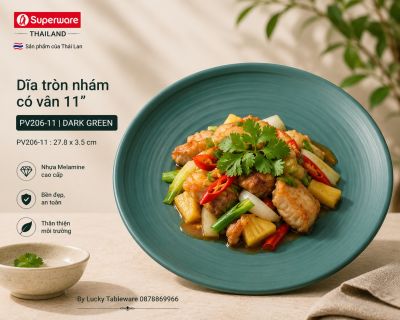 Dĩa tròn nhám có vân 11