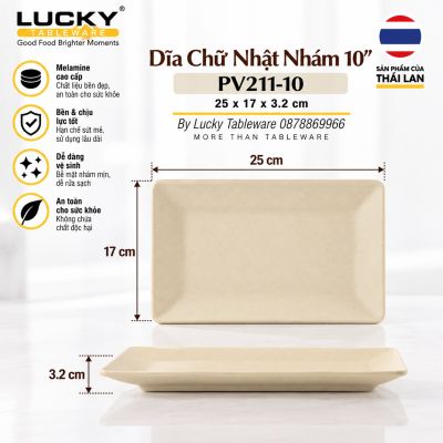 Dĩa Chữ Nhật Nhám 10